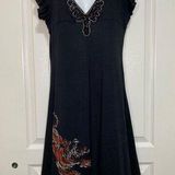 Ed Hardy Maxi Dress with Embellishments, Size Medium Photo 0
