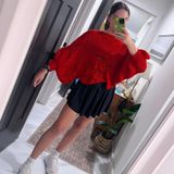 Elodie Red Sweater Photo 0