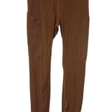 Lululemon Size 4 Brown Wunder Train High Rise Crop Leggings Yoga Athleisure Photo 0