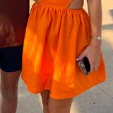 Strapless orange dress Size XS Photo 0