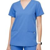 FIGS Casma Scrub Top Ceil Blue XXS Photo 0