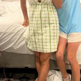 Lush Clothing Lush Green Plaid Dress Clothing Lime O-Ring Photo 0