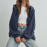 Boutique Oversized Hooded Sweat Jacket/cardigan  Photo 0