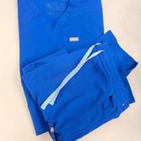 FIGS Scrub Set Catarina XS & Yola Skinny XS Royal Blue Photo 0