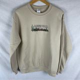 Gildan Arizona Embroidered Beige Crewneck M Photo 0