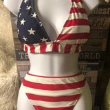 Faded Glory New Patriotic “‘ “ Bathing Suit Photo 0
