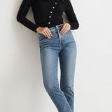 Madewell Jeans (Straight Leg Mom Jeans, Light wash) Photo 0