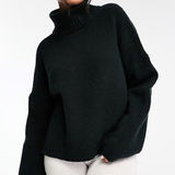 Abercrombie & Fitch  Wedge Turtleneck Sweater Size XL Black Jumper Photo 0