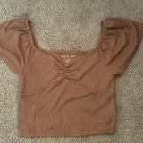 American Eagle Brown Crop Top Photo 0