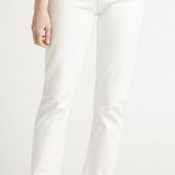 AGOLDE Toni White Denim Straight Jeans Size 29 Mid Rise Ankle Photo 0