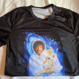 Graphic Tee Bob Ross Galaxy Multiple Photo 0