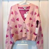 Cupcakes and Cashmere NWT Pink Valentine Heart Cardigan Size Small Photo 0