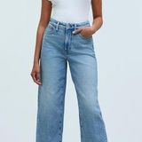 Madewell The Curvy Perfect Vintage Wide-Leg Crop Jean nwot size 27 Photo 0