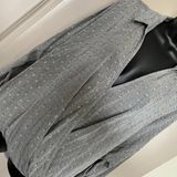 Lou & grey Women's Grey Collared Faux Wrap Vneck Long Sleeve Blouse XL- by Loft Photo 0