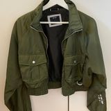 Bershka Cropped Bomber Jacket Photo 0