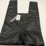 Divided  Faux Leather Super Stretch Skinny High Waist Pant Size 6 Photo 0