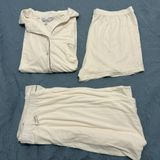 Nicole Miller 3 pice Cream pajama set Photo 0
