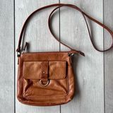 Fossil Vintage Classic Brown Leather Bag Shoulder Crossbody Purse Photo 0