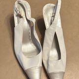 Liz Claiborne Villager - Elegant White Slingback Heels Photo 0