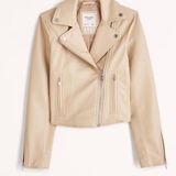 Abercrombie & Fitch Leather Jacket Photo 0