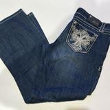 GRACE IN LA  jeans embellished embroidered studded women’s size 30 Photo 0