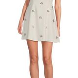 Gianni Bini Mika Crepe Square Neck Sleeveless Jewel A-Line Dress Photo 0