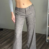 The Limited 0130.  Tweed Wide Leg Pants Trousers Brown Career‎ Business Casual Photo 0