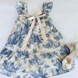 Toile dress Blue Size L Photo 0