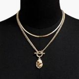 J.Crew Hammered Pendant Necklace Photo 0