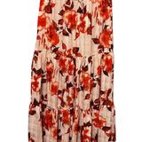 Sincerely Jules Maxi Skirt Womens L Boho Tiered Drawstring Floral Cottagecore Photo 0