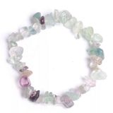 Fluorite Gemstone Stretch Bracelet Multiple Photo 0