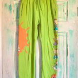 Nickelodeon Rugrats Lime Green Sweatpants Size XS Photo 0