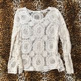 Solitaire Y2K Boho Crochet Long Sleeve Top Photo 0