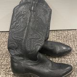 Steve Madden Black Leather Cowgirl Boots Photo 0