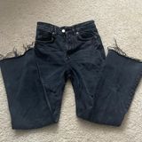 ZARA Cropped Flare Jeans Photo 0