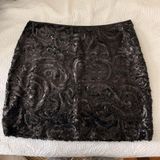 Silence + Noise Black Sequin Skirt Photo 0
