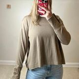 Jane and Delancey : Taupe Ribbed Fleecy Long Sleeve Photo 0