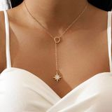 Boutique Rhinestone Star Lariat Necklace  Photo 0