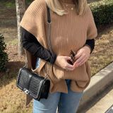 Banana Republic Mock-Neck Knit Poncho Photo 0