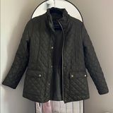 Lucky Brand Olive Quilted Women's Jacket Photo 0