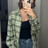 Merona Green Flannel Shirt  Photo 0