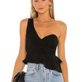 Karlie Revolve Black One Shoulder Top Photo 0