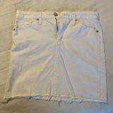 Universal Threads White Jean Skirt Photo 0