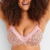 Aerie  shine triangle floral lace bralette Photo 0