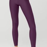 Alo Yoga 7/8 airlift leggings in dark plum size large Photo 0