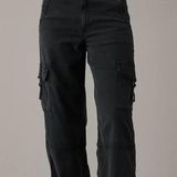 American Eagle  Black Cargo Pants  Photo 0