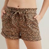 Aerie American Eagle Animal Print Camp Shorts NEW Medium Photo 0