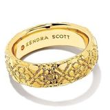 Kendra Scott Gold Harper Textured Ring Photo 0