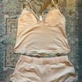 SKIMS  Cotton Jersey Lace Cami Top and Shorts Set Photo 0