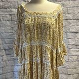 Free People  Talk About it Tunic in Ivory/Gold Photo 0